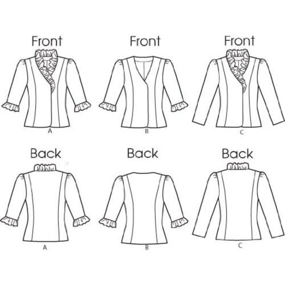 Butterick B5720 Sewing Pattern Women’s Jacket Sizes XS-6X Modern Fit - Picture 2 of 3